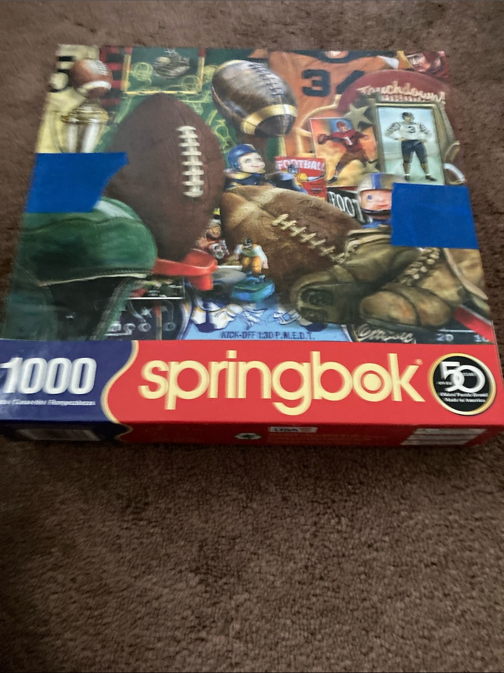 Springbok 1000-Piece Sports Puzzle - Red Box